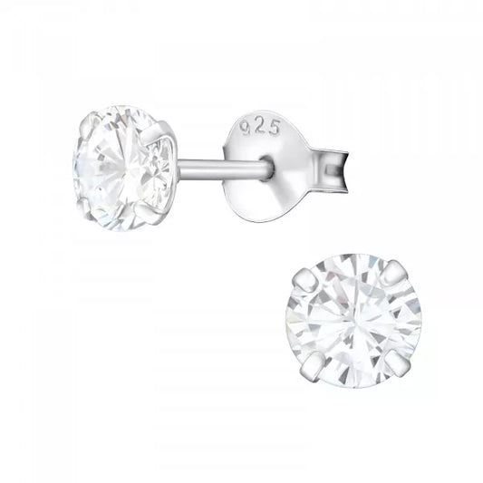 Crystal Stud  - Apr Birthstone