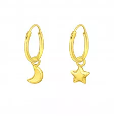 Star & Moon M/Hoop Gold